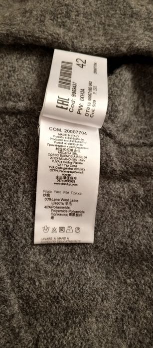 Sweter golf DONDUP r.42 włoski