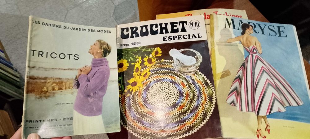 Moda, Tricot / Crochet 6 revistas antigas