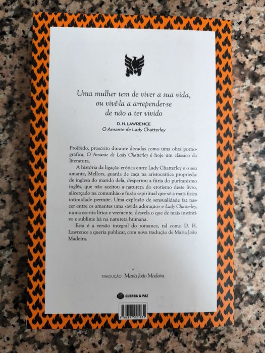 Livro O Amante de Lady Chatterley
