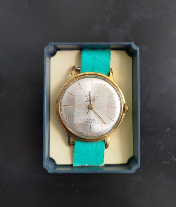 Часы Poljot de luxe Automatic 29 jewels "Квадрат / Телевизор" 1 МЧЗ СССР, Au20