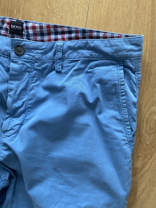 Boss 50 Regural Fit 34R spodnie niebieskie bawełna
