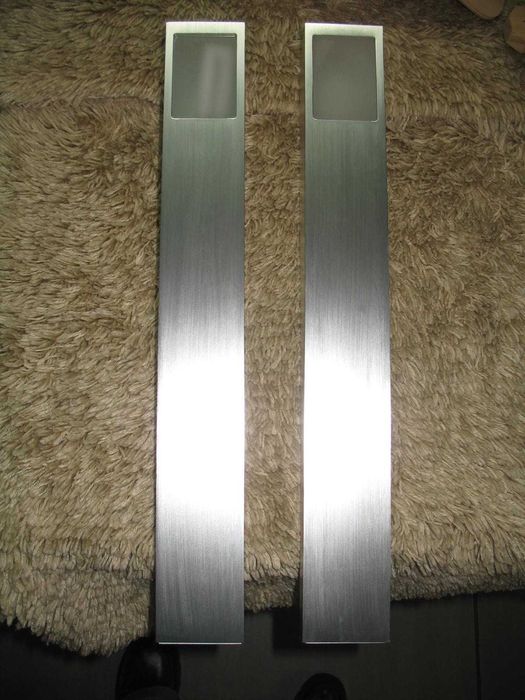 Iluminação em inox e vidro fosco