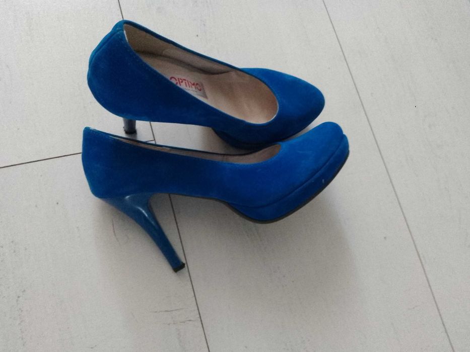 Buty na wesele  niebieskie