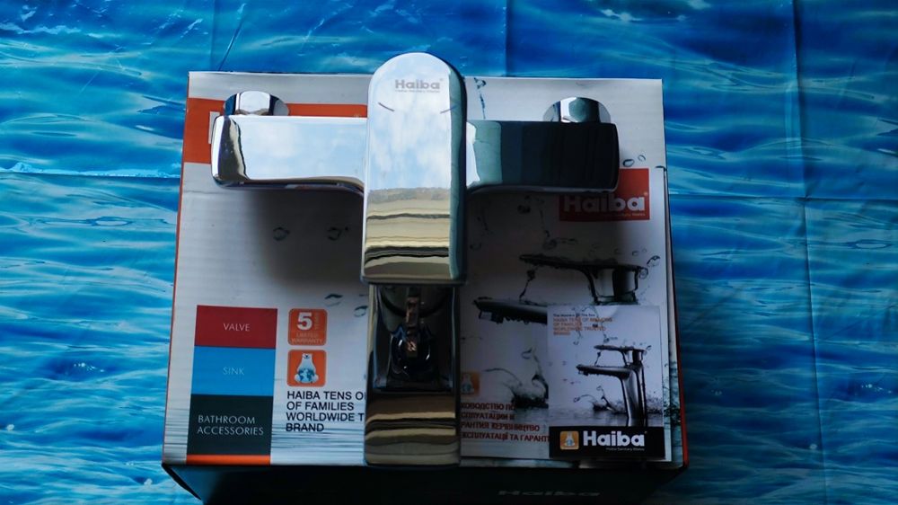 Смеситель для ванны HAIBA ALEX 009 EURO 100% латунь