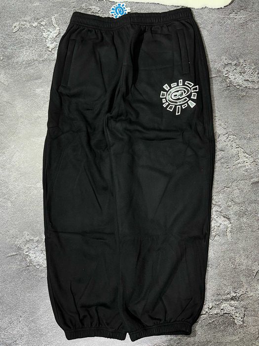 Sweetpatns adwysd широкі базові спортивні black  штани baggy на флісі