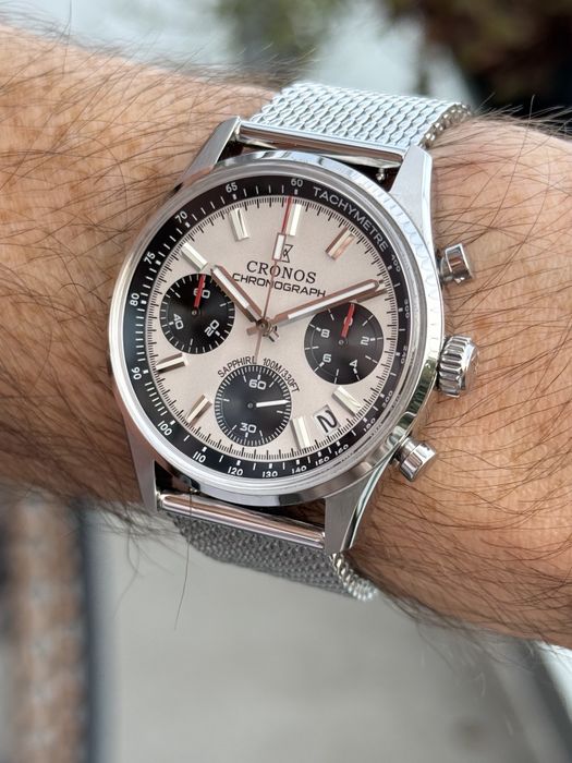Zegarek Cronos chronograf, L6035, stan idealny