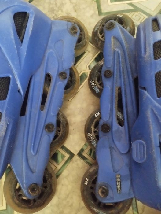 Сині ролики для прогулянок і навчання. Розміри 34-37