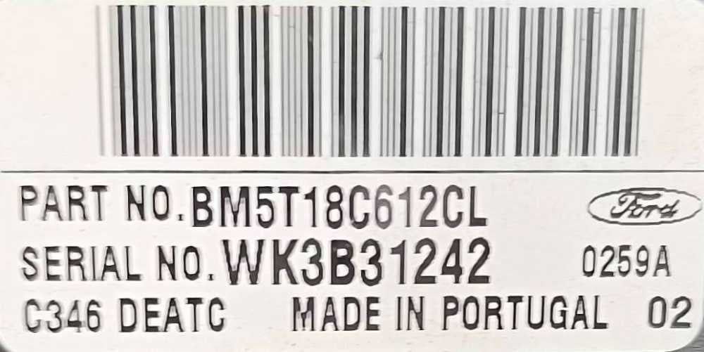 Comando Chauffage / Sofagem BM5T18C612CL - FORD FOCUS III três volumes