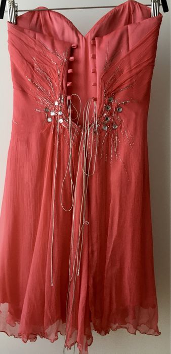 Vestido Coral em Seda