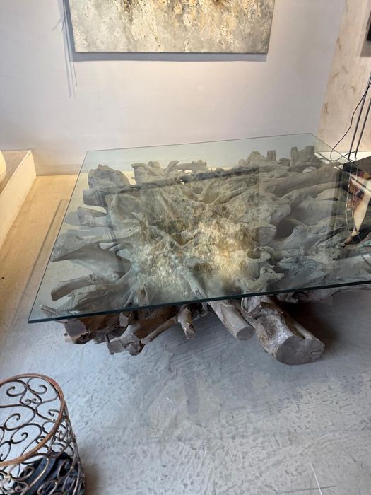 Mesa de árvore de madeira importada da amazônia