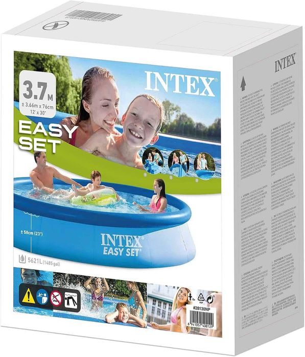 Intex Easy Set Piscina insuflável usada uma vez