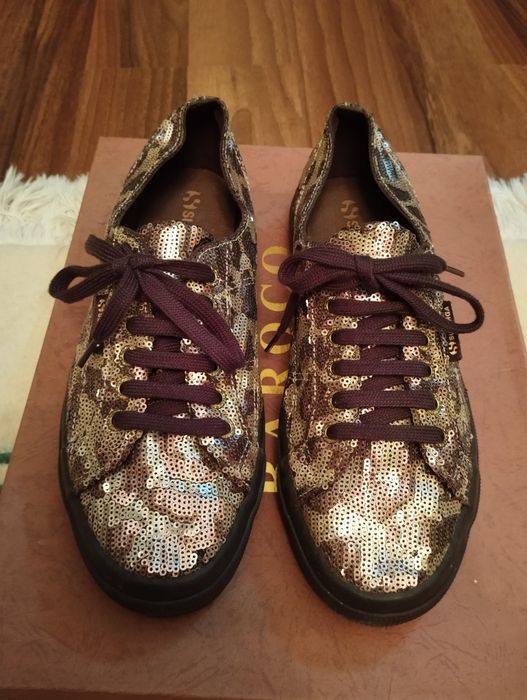 Кеды в паетках SUPERGA,42р.