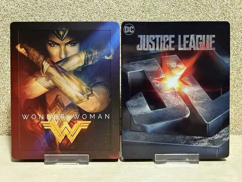 Steelbook Blu-ray DC Чудо-женщина/Человек из стали /Рэмпейдж