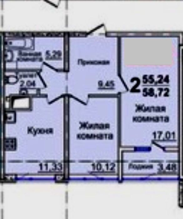 2к Квартира на Таїрова