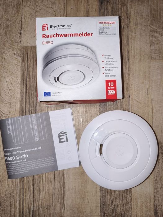 Новий датчик диму Ei Electronics Ei650 (Німеччина)
