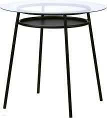 Stół okrągły Metalowo szklany ikea Allsta 105 cm