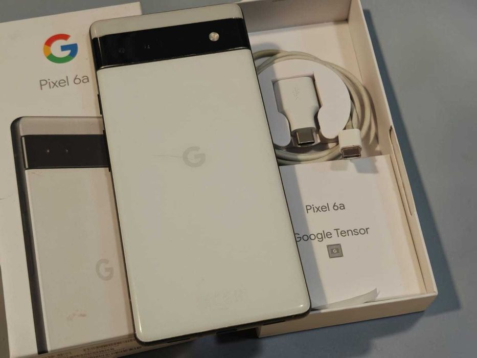 Google Pixel 6a 128GB 5G Android 17 Kolor Biały - Komplet GA03714-GB
