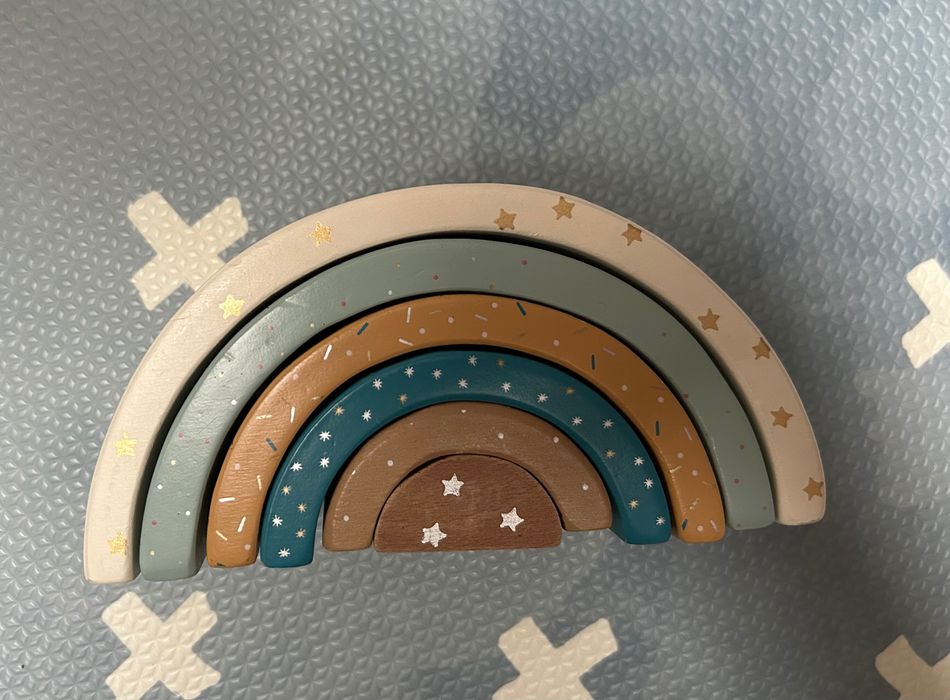 Klocki drewniane tęcza ZARA home kids