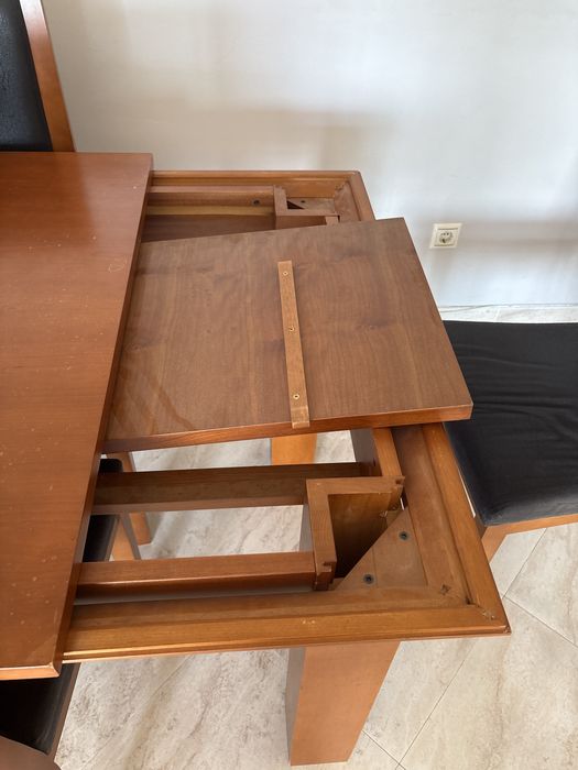 Mesa jantar + 4 cadeiras cerejeira