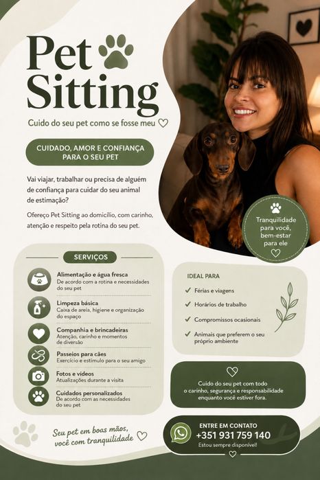 Pet sitter / Cuidadora de animais