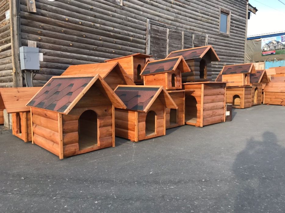 Будка для собак деревянная. Размеры в ассортименте