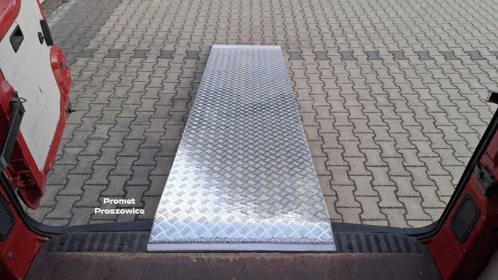 Rampa Aluminiowa 325cm x 75cm Najazd Podjazd pod Paleciak Wózki, Boxy