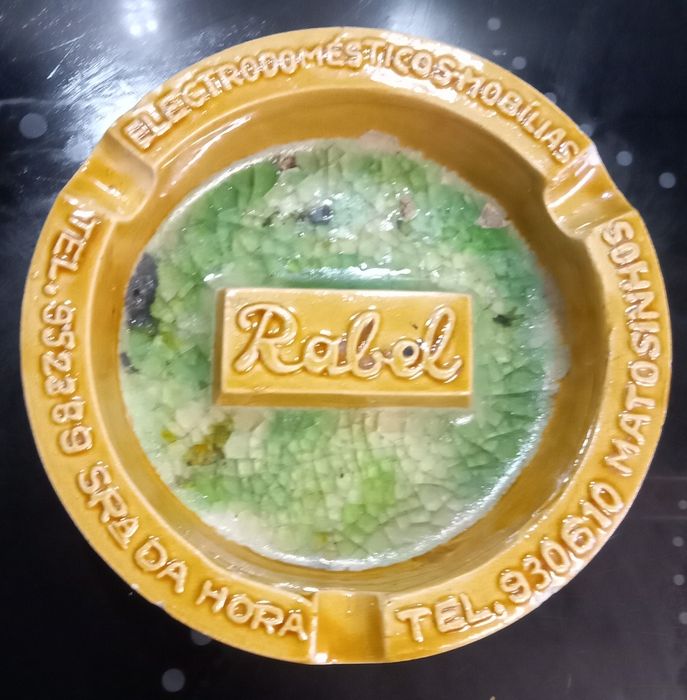 Cinzeiro antigo publicitário rabel