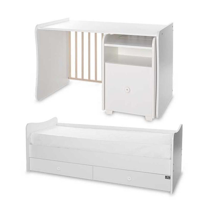 Berço Evolutivo Lorelli com os 2 colchões (berço e cama)