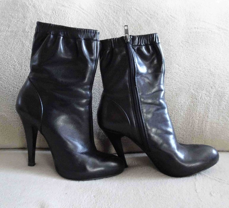 Buty szpilki botki Zara Basic czarne rozm. 38