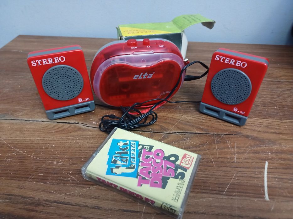 Walkman+kolumienki zestaw PRL