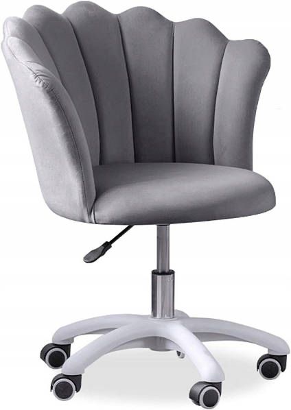 Крісло обертове,FLOWERS Чорний,Сірий