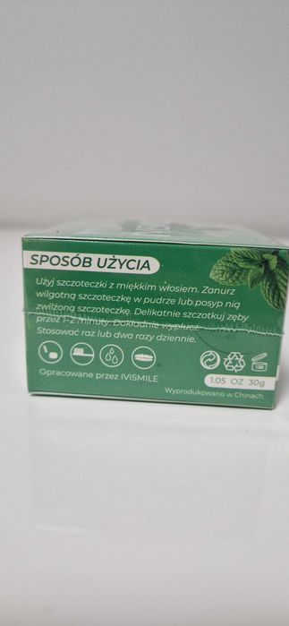 Ivismile Puder Wybielający Zęby mięta