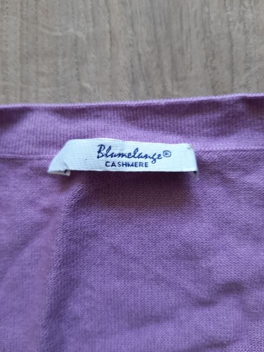 Kaszmirowy fioletowy sweter