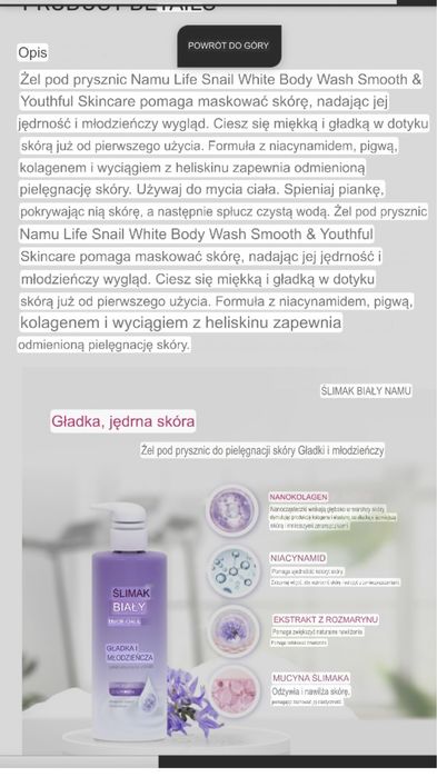 Żel pod prysznic z Tajlandii
