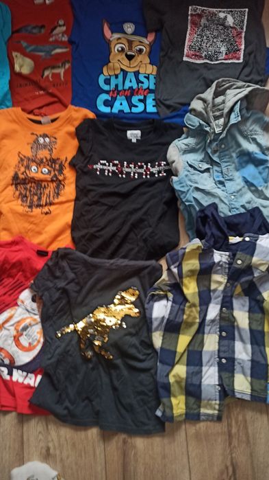 Bluzki z długim rękawem, koszulki 116, cekiny