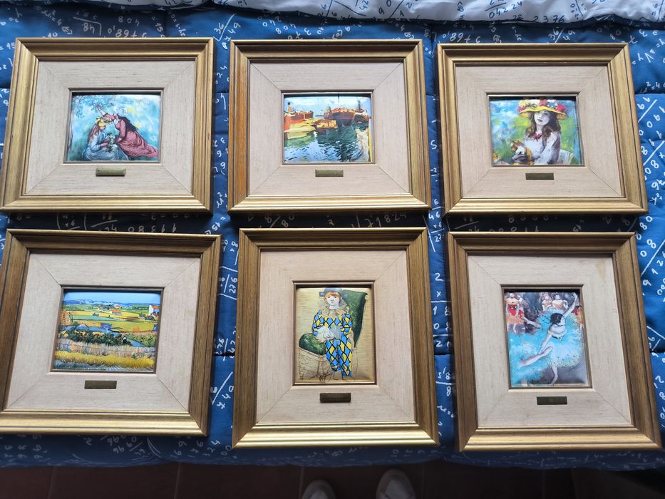 6 quadros com certificado