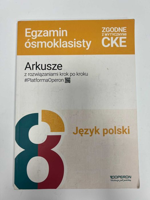Egzamin ósmoklasisty – Język polski. Arkusze z rozwiązaniami krok po kroku, Operon