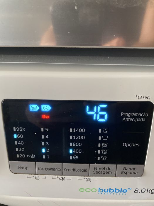 Maquina lavar e secar roupa smsung eco bubble