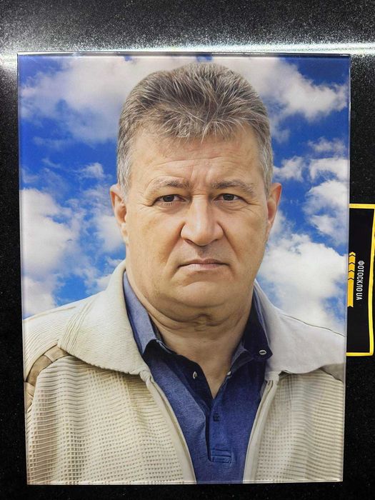 Фотоскло на памятник, фото в склі, тримплекс