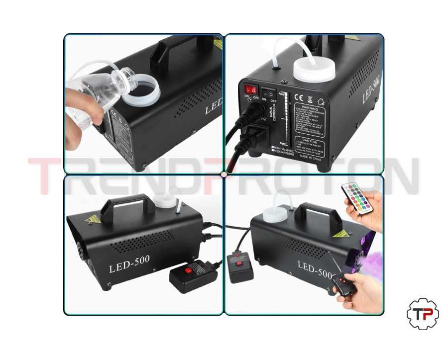 Máquina de Fumo 500W – 8 LED