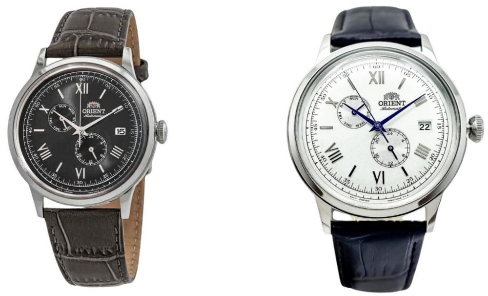 Чоловічий годинник автопідзавод Orient Bambino версія 8. RA-AK0704N1