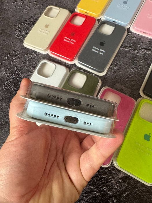 Silicone case iPhone 15 PRO / 15 PRO MAX чехол на айфон 15 про макс