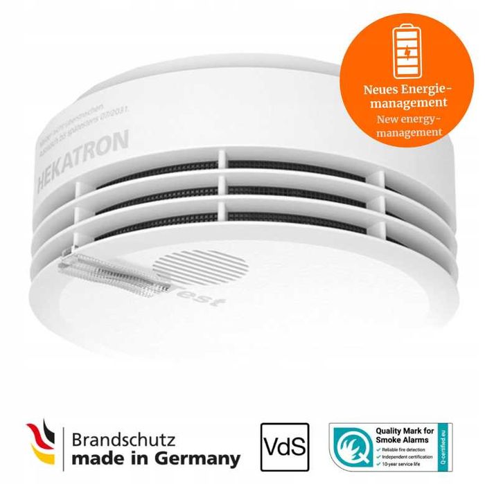 Czujnik detektor dymu HEKATRON Genius Plus biały