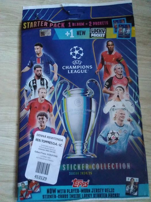 Album naklejki piłkarskie topps 2024/25 całość