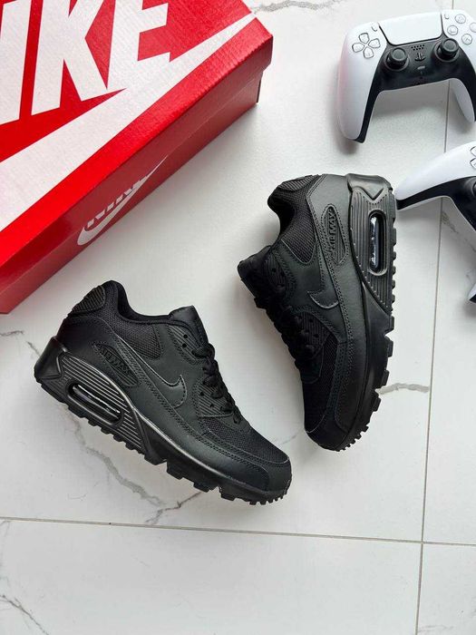 Кроссовки Nike Air Max 90 Black (40-45) Новые, мужские в черном цвете