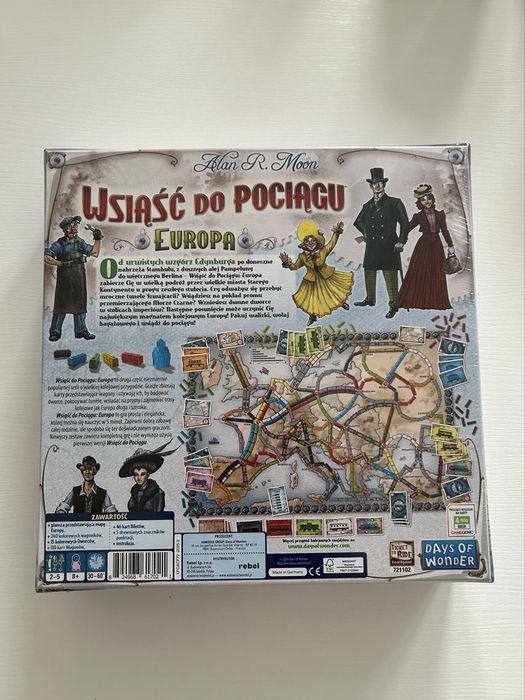 Gra Wsiąść do pociągu Europa nowa w folii