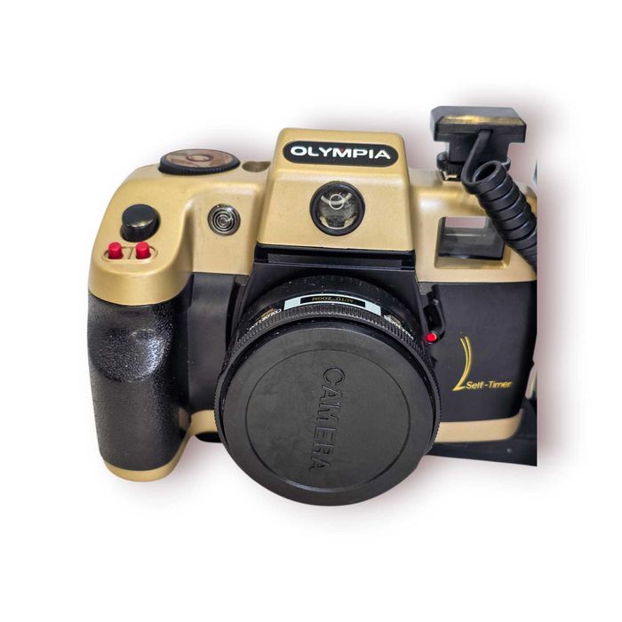 Máquina Fotográfica Olympia NK4040 Flash/Punho– Analógica 35mm Vintage