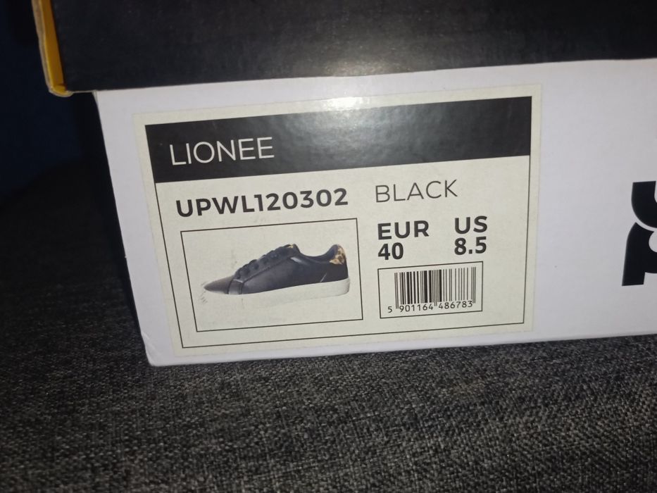 Nowe damskie sneakersy czarne panterka  rozmiar 40 UP8
