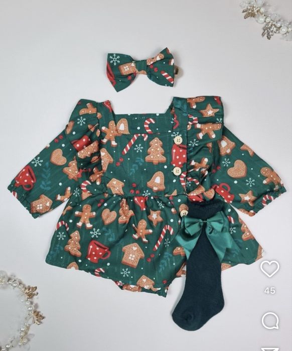 Плаття боді 9-12 міс новорічне Оренда!