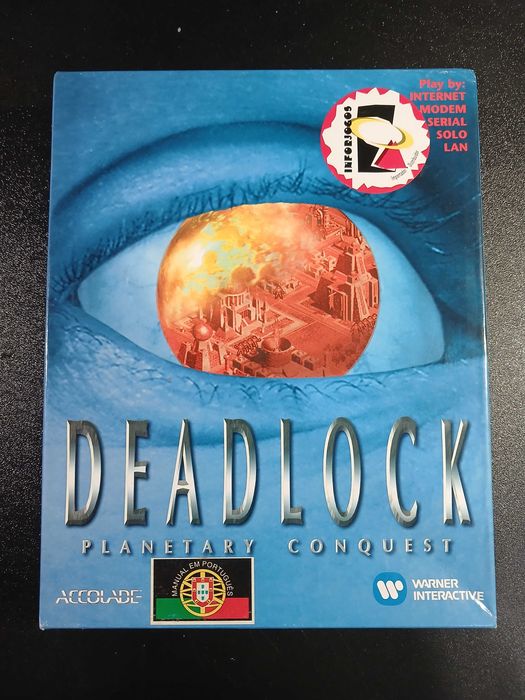 Jogo PC Vintage: DeadLock [1996) – Clássico jogo de estratégia e ficção científica  (Edição Especial / Variante Promocional) - Big Box